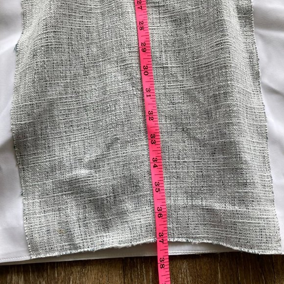 Elie Tahari Anya Mixed Media Spring Summer Business Sheath Size 8 Dress - Picture 9 of 10